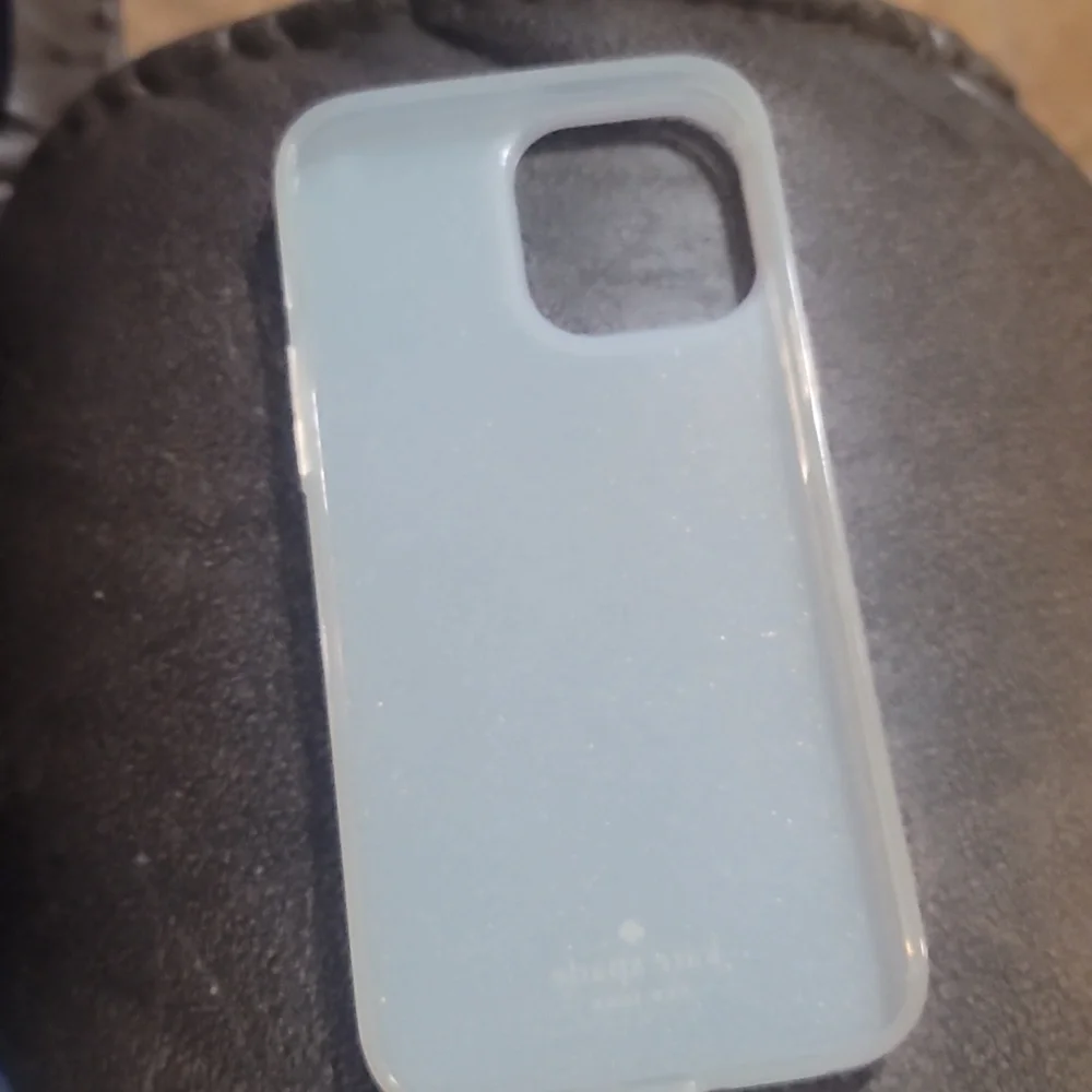 Kate spade white glitter phone case cover